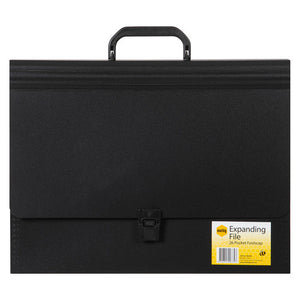 Marbig Expanding Case 26 Pocket Foolscap Black