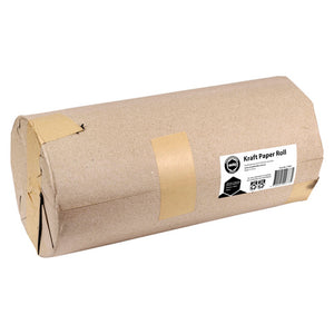 Marbig Professional 450mm x 400m kraft paper roll in a brown paper outer wrap held with tape, with the white Marbig Professional Series label on one end