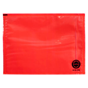 Marbig Professional plain red polyethylene packaging envelope, 175 x 125mm, with the Marbig Professional Series roundel and Ref. No. 51160 printed in the bottom right corner