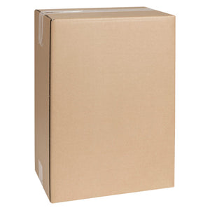 Marbig Professional 51021 brown pallet carton standing upright, 285 x 185 x 400mm, assembled with tape along the top seam