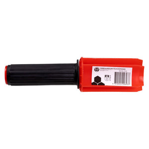 Marbig Professional 51154 bundling film dispenser with a red ribbed barrel, black ribbed grip and a label reading 50MM Bundling Film Dispenser