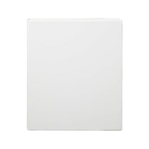Flat front cover of a white Marbig Clearview A4 insert binder, the clear overlay reaching to each edge