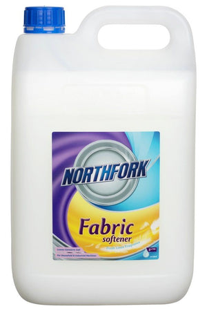 Northfork Fabric Softener 5 litre bottle, front label, sold as a carton of 3
