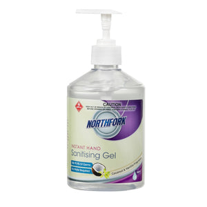 Northfork Hand Sanitiser Gel Coconut and Vanilla 500ml Box of 12 - image 1