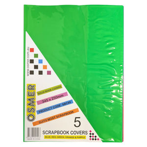 Osmer Scrapbook Cover 345 x 250mm Solid Assorted Pack of 20 - image 1