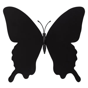 Zart Plastic Butterflies Black and White 12cm Pack of 20 Decorate-Your-Own