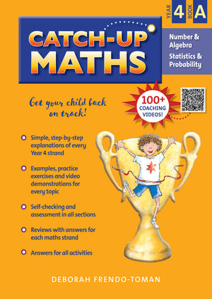 Front cover of Catch-Up Maths Number and Algebra Statistics and Probability Year 4 Book A by Deborah Frendo-Toman