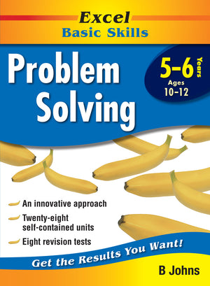 Front cover of Excel Basic Skills Problem Solving Years 5-6 from Pascal Press, showing the Excel Basic Skills series branding and title