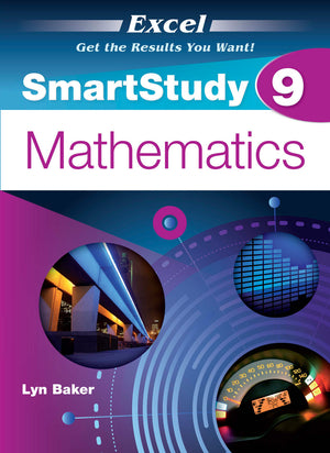 Front cover of the Excel SmartStudy Mathematics Year 9 workbook from Pascal Press, shown as the main product image