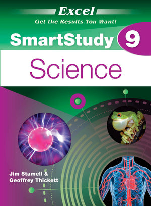 Front cover of the Excel SmartStudy Science Year 9 book from Pascal Press, shown as the main product image