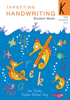 Main product image of the Targeting Handwriting NSW Year K Student Book by Jane Pinsker, showing the front cover