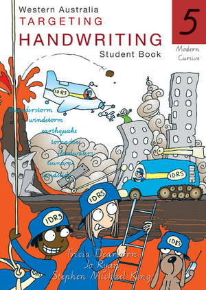 Front cover of the Targeting Handwriting WA Year 5 Student Book from Pascal Press, the main product image