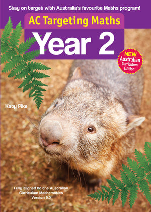 Front cover of the Targeting Maths Year 2 Student Book from Pascal Press, the main product image