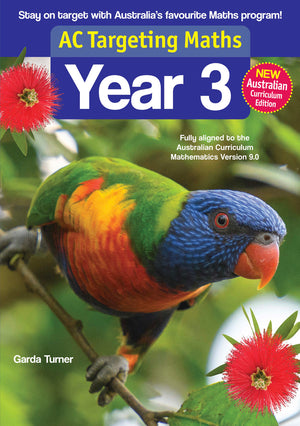 Front cover of the Targeting Maths Year 3 Student Book from Pascal Press, the main product image