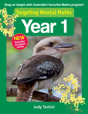 Front cover of the Targeting Mental Maths Year 1 book from Pascal Press, the main product image