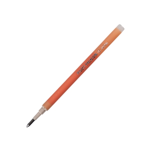 Pilot FriXion Waai extra fine gel refill in Dry Peach, shown diagonally on a light grey background with the peach ink barrel, white collar, black 0.5mm tip and PILOT FriXION 05 JAPAN marking along the shaft