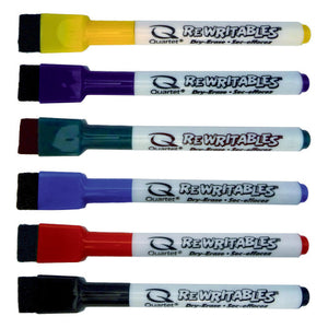 Quartet ReWritables Dry Erase Marker Assorted Pack of 6