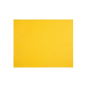 Quill Coloured Board 210gsm 510 x 635mm in Sunshine, one flat sunshine sheet photographed from above against white