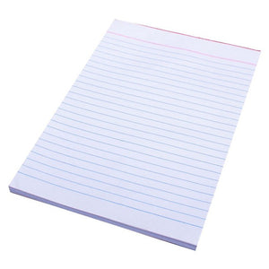 Quill Bank Pad Ruled 60gsm A5 90 Leaf White Box of 20