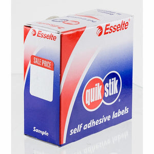QuikStik Removable Adhesive Label Dispenser Sale Price 24 x 32mm pack of 400, pre-printed Sale Price labels with removable adhesive for flexible retail pricing and promotional marking
