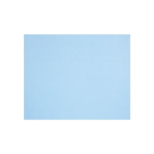 Quill Coloured Board 210gsm 510 x 635mm in Powder Blue, one flat powder blue sheet photographed from above against white