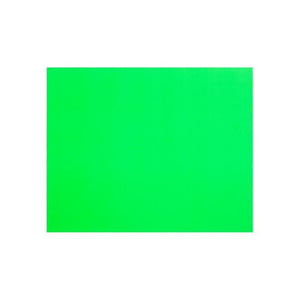 Single sheet of Quill Fluoro Board 510 x 635mm in fluoro green, shown flat on a white background