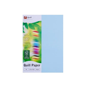 Quill Coloured Paper 80gsm A4 Powder Blue Pack of 500 - image 1