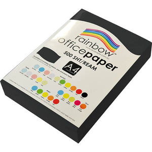 Rainbow Office Paper A4 80gsm Black 500 Pack - image 1