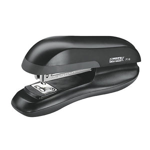Rapid F16 half strip stapler in black with a steel staple channel and the Rapid F16 badge on the side