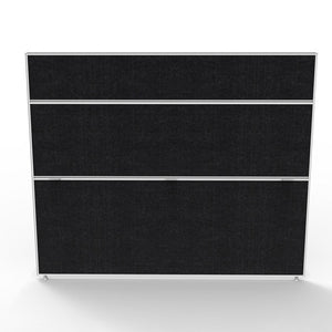 Rapidline Shush30 Plus Screen 1800 x 1500mm Black Fabric White Frame - image 1