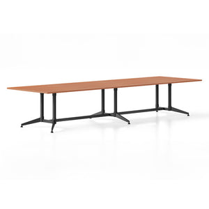 Rapidline Typhoon Boardroom Table 3200 x 1200mm Cherry Black - image 1
