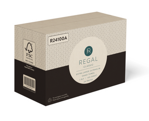 Regal Classic 1 Ply Extra Large Ultraslim Hand Towel 100 Sheets Pack of 24