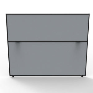 Rapidline Shush30 Plus Screen 1500 x 30 x 1200mm Grey Fabric / Black