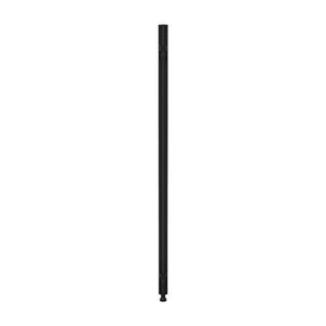 Rapidline Shush30 joining pole in black satin, a slim square section pole standing upright with a small foot at the base.