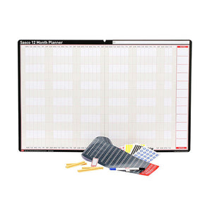 Sasco Undated 12 Month Wall Planner 910 x 605mm