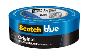 Single roll of ScotchBlue Original Multi-Surface Painter's Tape 2090 in the 36 mm width, blue and black label marked 1.41 in x 60 yd, 36 mm x 54.8 m, on a white background.