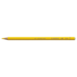 Stabilo All Pencil in yellow, wooden barrel, box of 12, suitable for glass metal plastic and paper surfaces