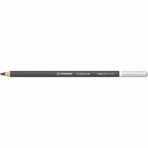 Stabilo CarbOthello chalk-pastel coloured pencil in Paynes Grey showing the full pencil length