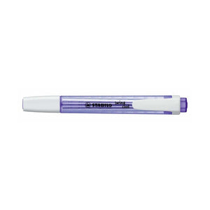 Stabilo Swing Cool Lavender Highlighter single pen front view on white background