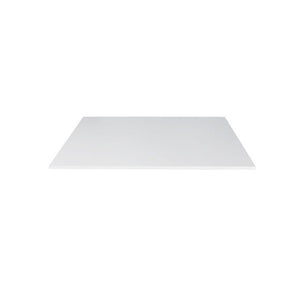 Rapidline square table top in Natural White, shown on its own at an angle against a plain white background
