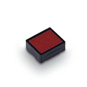 Trodat 6/4908 red replacement ink cartridge, a small near square red inked pad sitting in a deep black plastic tray
