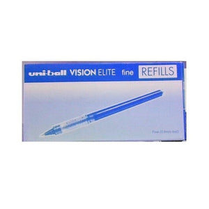 Uni Vision Elite Refill 0.8mm Rollerball Blue Box of 12