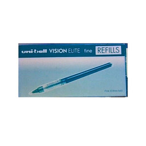 Uni Vision Elite Refill 0.8mm Rollerball Blue Black Box of 12