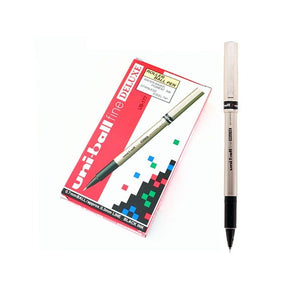 Uni-Ball Deluxe UB-177 Liquid Ink Rollerball Pen 0.7mm Black Box of 12