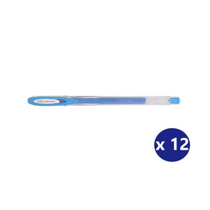 Uni Signo Angelic Colours Gel Ink Pen 0.7mm Blue Box of 12