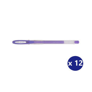 Uni Signo Angelic Colours Gel Ink Pen 0.7mm Violet Box of 12