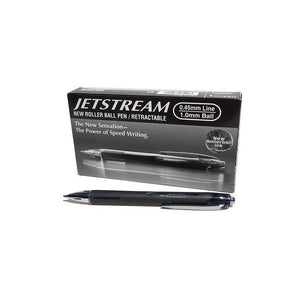 Uni-Ball Jetstream Retractable Rollerball Pen 1.0mm Black Box of 12