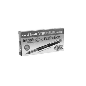 Uni Vision Elite Rollerball Pen 0.5mm Black Box of 12
