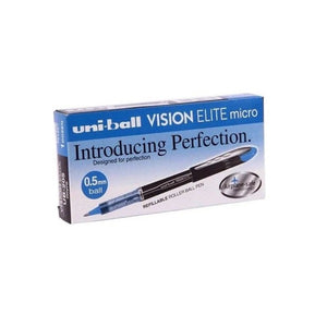 Uni Vision Elite Rollerball Pen 0.5mm Blue Box of 12