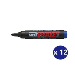 Uni Prockey Marker Bullet Tip 1.8mm Blue Box of 12